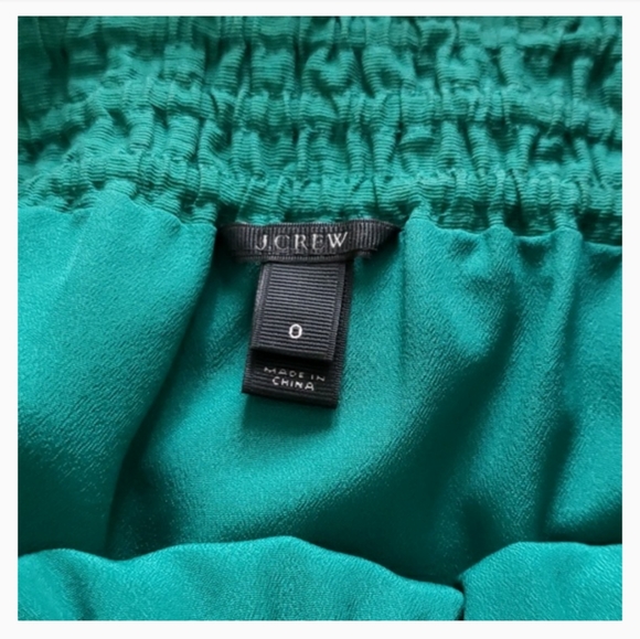 J. Crew Green Mini Skirt - Picture 2 of 2